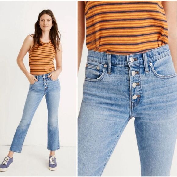 Madewell Cali Demi-Boot Jeans Size 24 - Picture 1 of 14
